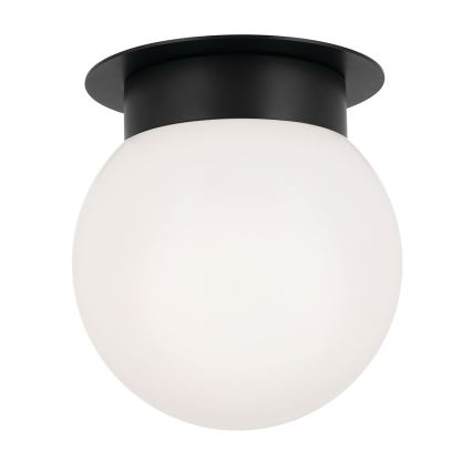 Kichler - Kattovalaisin ALBERS 1xE27/40W/230V halkaisija 20,3 cm musta