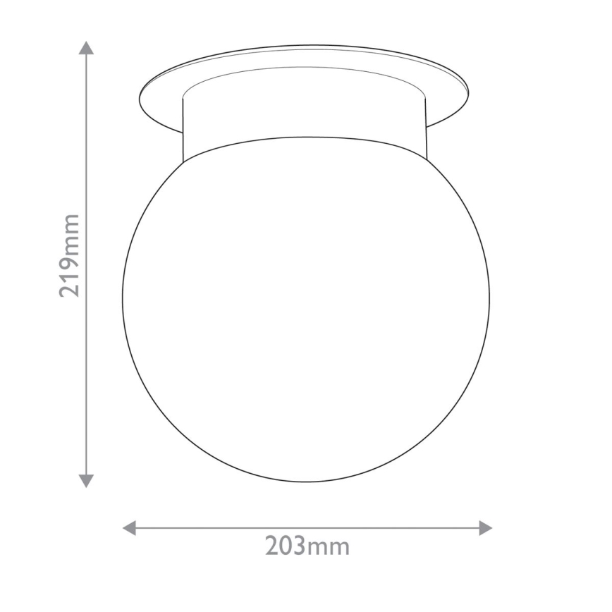 Kichler - Kattovalaisin ALBERS 1xE27/40W/230V halkaisija 20,3 cm musta
