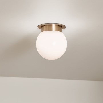 Kichler KL-ALBERS-F-G-CPZ-Kattovalaisin ALBERS 1xE27/40W/230V halkaisija 20,3 cm kultainen
