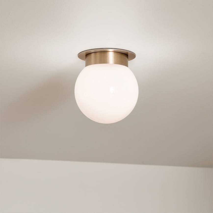 Kichler KL-ALBERS-F-G-CPZ-Kattovalaisin ALBERS 1xE27/40W/230V halkaisija 20,3 cm kultainen