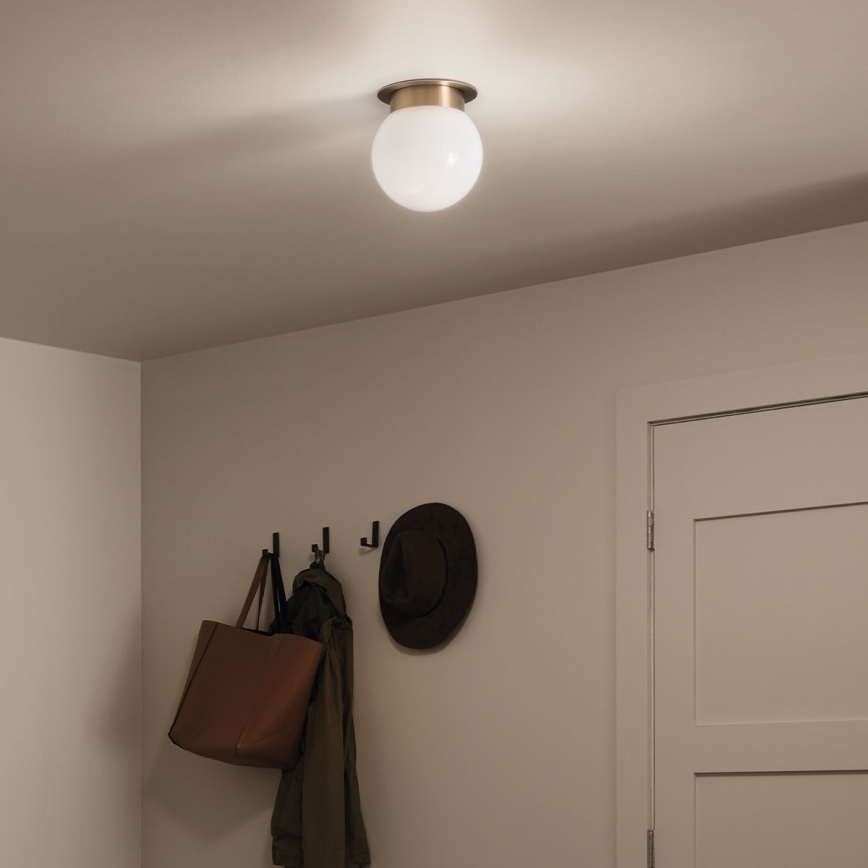 Kichler KL-ALBERS-F-G-CPZ-Kattovalaisin ALBERS 1xE27/40W/230V halkaisija 20,3 cm kultainen
