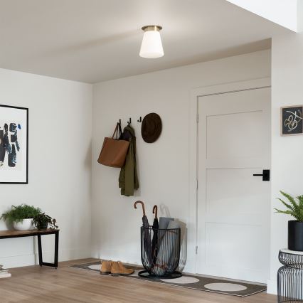 Kichler - Kattovalaisin ALBERS 1xE27/40W/230V, halkaisija 21,6 cm, pronssinvärinen