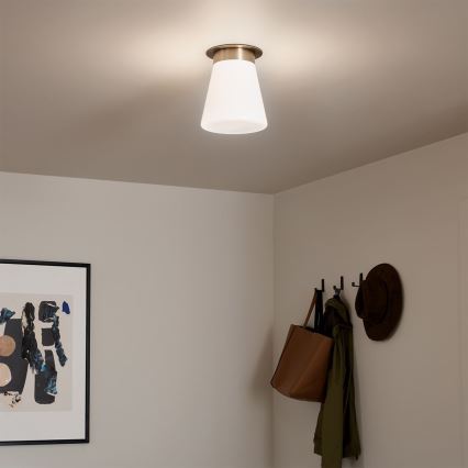 Kichler - Kattovalaisin ALBERS 1xE27/40W/230V, halkaisija 21,6 cm, pronssinvärinen