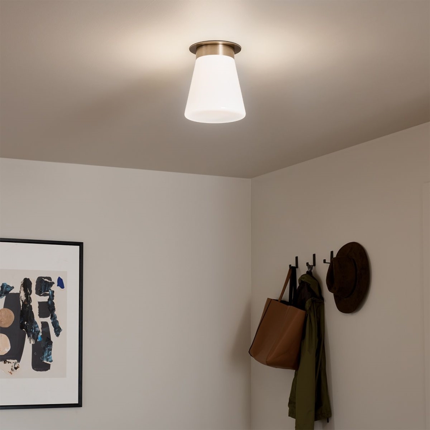 Kichler - Kattovalaisin ALBERS 1xE27/40W/230V, halkaisija 21,6 cm, pronssinvärinen