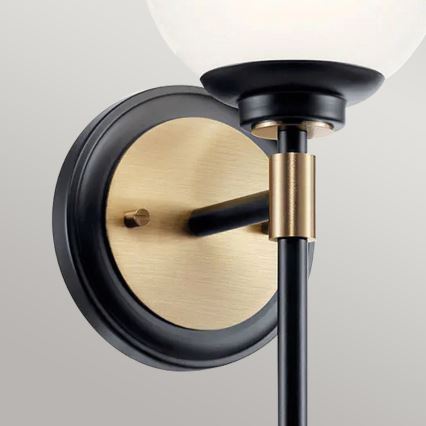 Kichler - LED-kylpyhuoneen seinävalaisin BENNO 2xG9/3W/230V kullanvärinen IP44