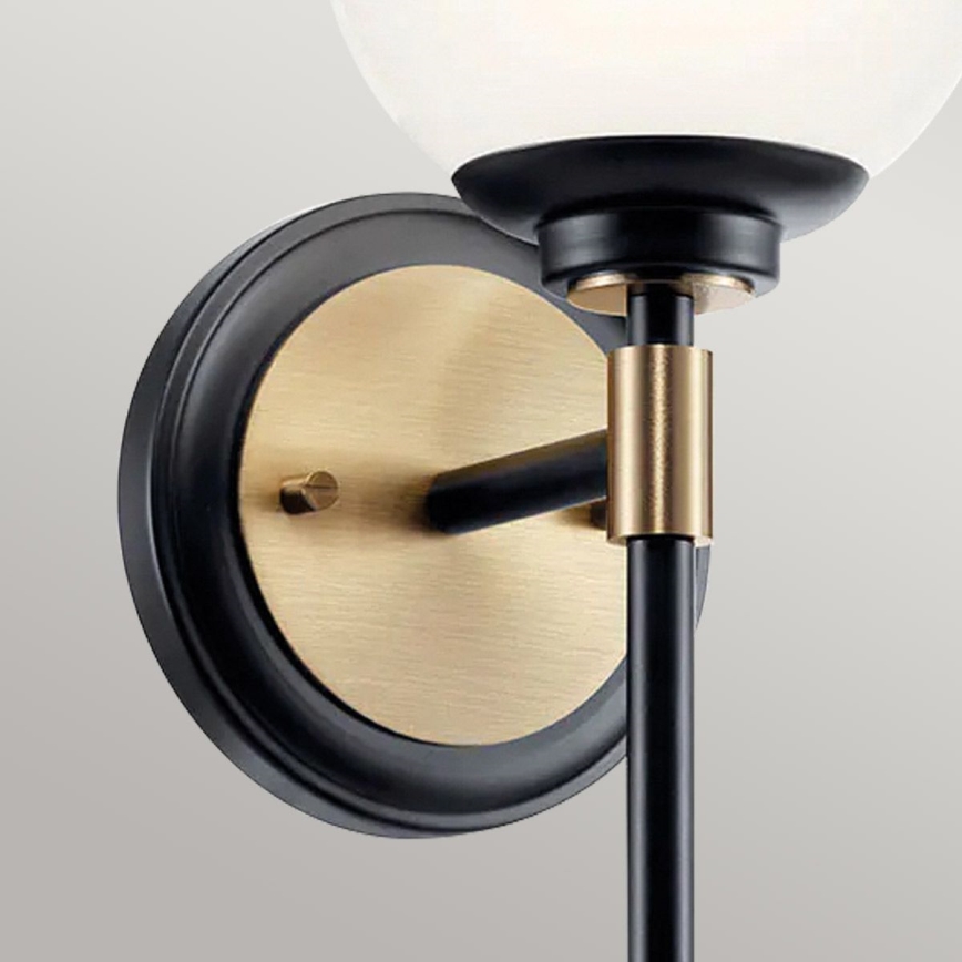 Kichler - LED-kylpyhuoneen seinävalaisin BENNO 2xG9/3W/230V kullanvärinen IP44