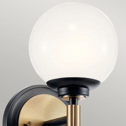 Kichler - LED-kylpyhuoneen seinävalaisin BENNO 2xG9/3W/230V kullanvärinen IP44