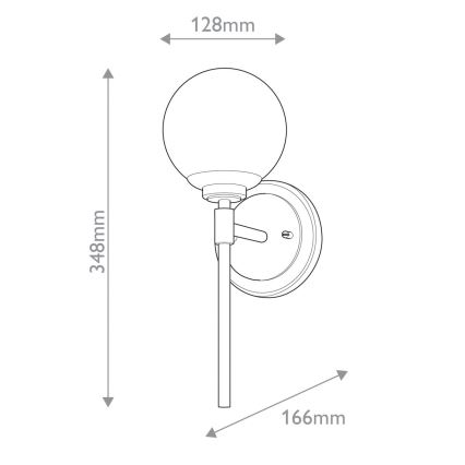 Kichler - LED-kylpyhuoneen seinävalaisin BENNO 2xG9/3W/230V kullanvärinen IP44
