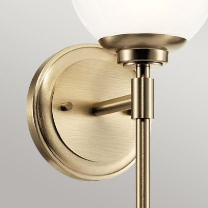 Kichler - LED-seinävalaisin kylpyhuoneeseen BENNO 1xG9/3W/230V IP44 messinki