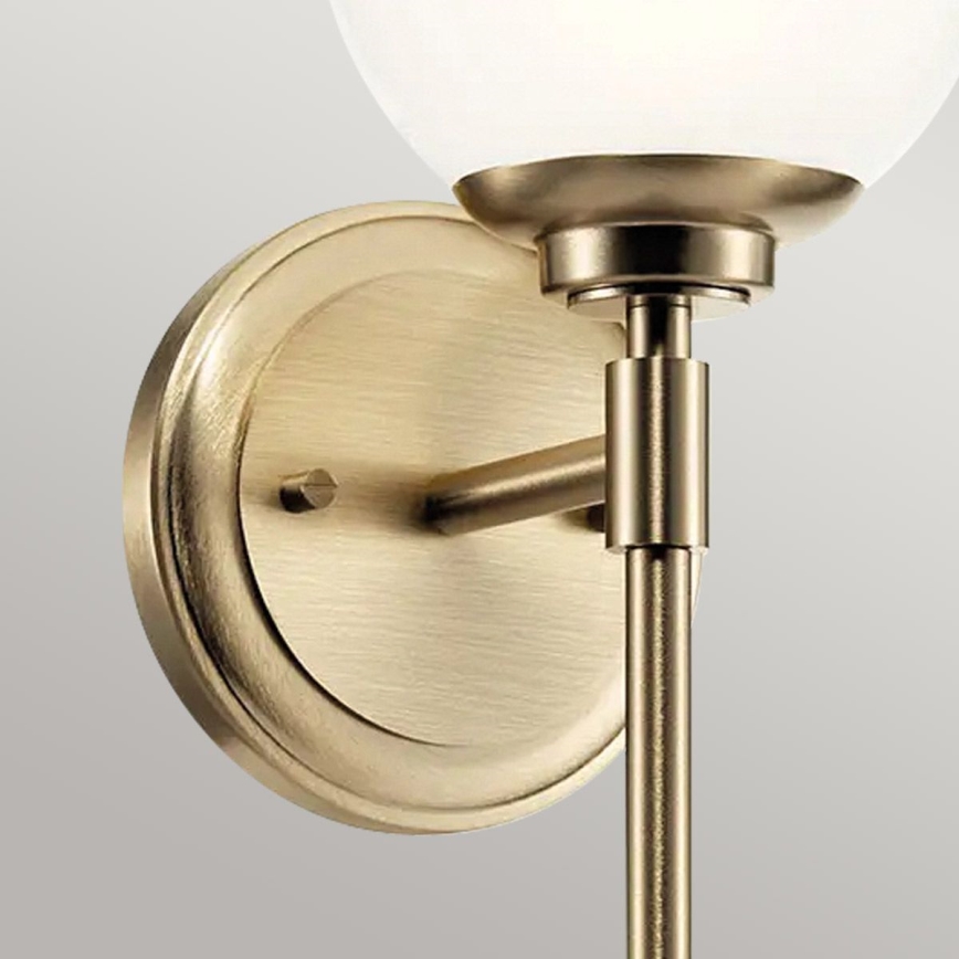 Kichler - LED-seinävalaisin kylpyhuoneeseen BENNO 1xG9/3W/230V IP44 messinki