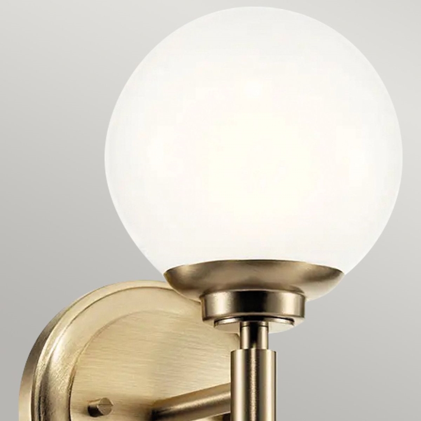 Kichler - LED-seinävalaisin kylpyhuoneeseen BENNO 1xG9/3W/230V IP44 messinki