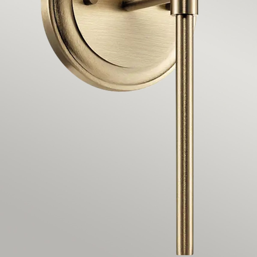 Kichler - LED-seinävalaisin kylpyhuoneeseen BENNO 1xG9/3W/230V IP44 messinki