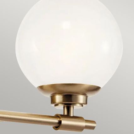 Kichler - LED-seinävalaisin kylpyhuoneeseen BENNO 2xG9/3W/230V IP44 messinki