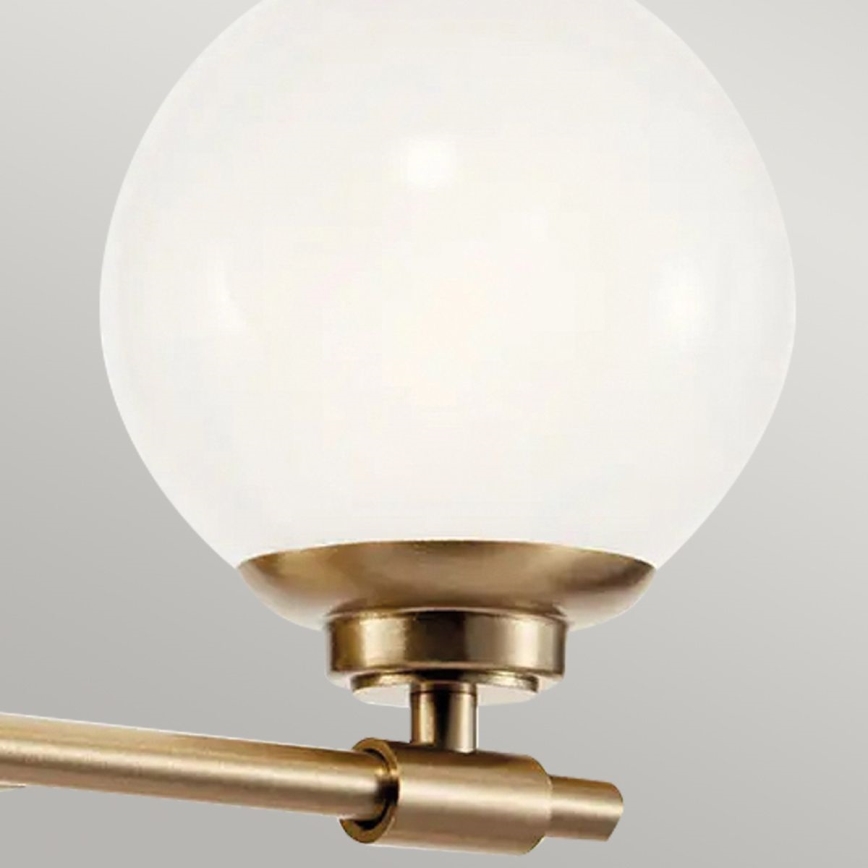 Kichler - LED-seinävalaisin kylpyhuoneeseen BENNO 2xG9/3W/230V IP44 messinki