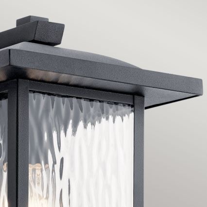 Kichler - Ulkoseinävalaisin CAPPANNA 1xE27/60W/230V IP44 musta