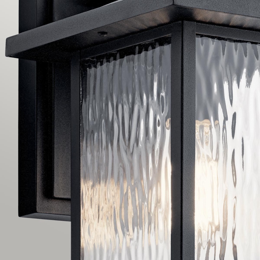 Kichler - Ulkoseinävalaisin CAPPANNA 1xE27/60W/230V IP44 musta
