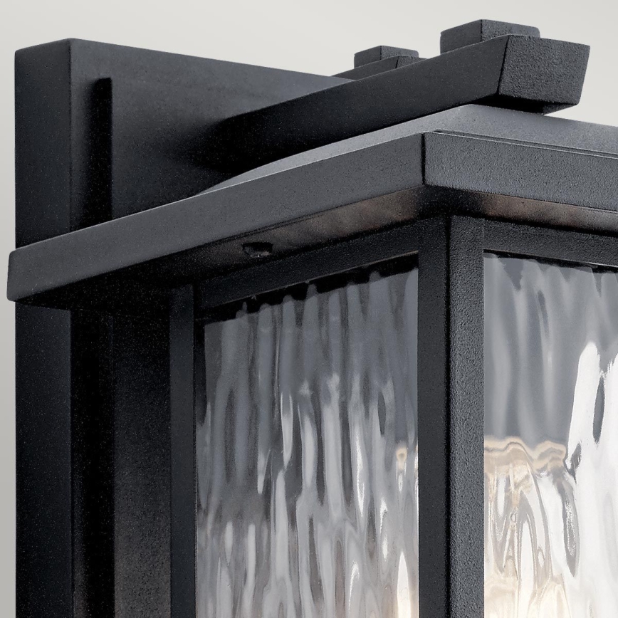 Kichler - Ulkoseinävalaisin CAPPANNA 1xE27/60W/230V IP44 musta