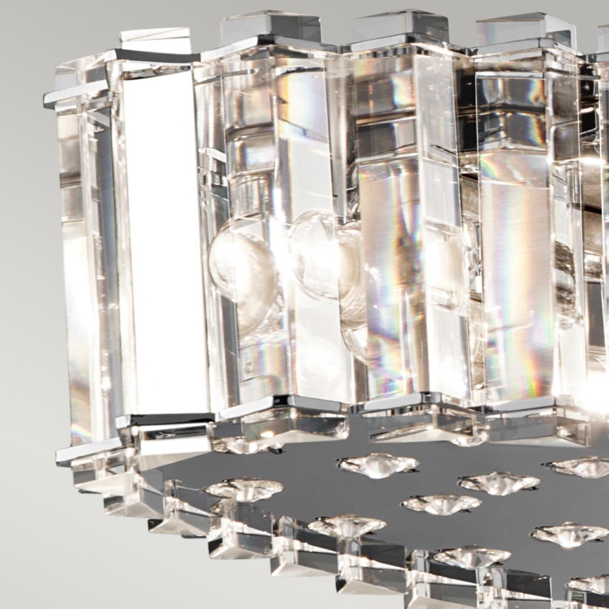 Kichler - LED Kylphuoneen kattokruunu johdossa CRYSTAL SKYE 12xG9/3W/230V IP44