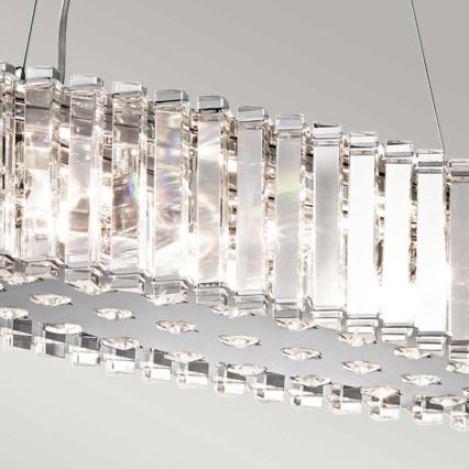 Kichler - LED Kylphuoneen kattokruunu johdossa CRYSTAL SKYE 8xG9/3W/230V IP44