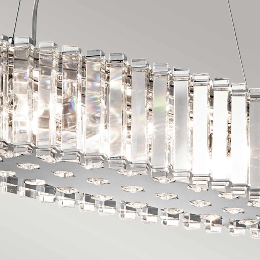 Kichler - LED Kylphuoneen kattokruunu johdossa CRYSTAL SKYE 8xG9/3W/230V IP44