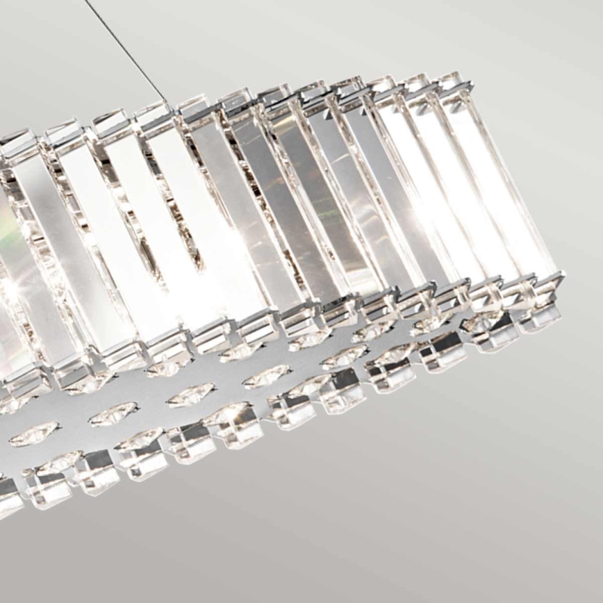 Kichler - LED Kylphuoneen kattokruunu johdossa CRYSTAL SKYE 8xG9/3W/230V IP44