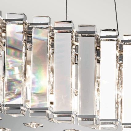 Kichler - LED Kylphuoneen kattokruunu johdossa CRYSTAL SKYE 8xG9/3W/230V IP44