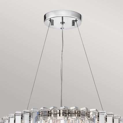 Kichler - LED Kylphuoneen kattokruunu johdossa CRYSTAL SKYE 8xG9/3W/230V IP44