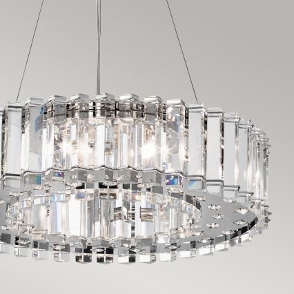 Kichler - LED Kylphuoneen kattokruunu johdossa CRYSTAL SKYE 8xG9/3W/230V IP44