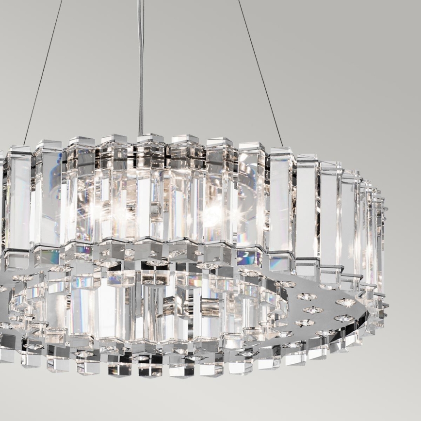 Kichler - LED Kylphuoneen kattokruunu johdossa CRYSTAL SKYE 8xG9/3W/230V IP44