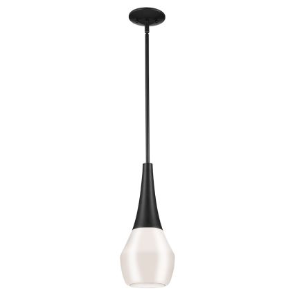 Kichler - Riippuvalaisin varrella DEELA 1xE27/60W/230V halkaisija 17,8 cm musta