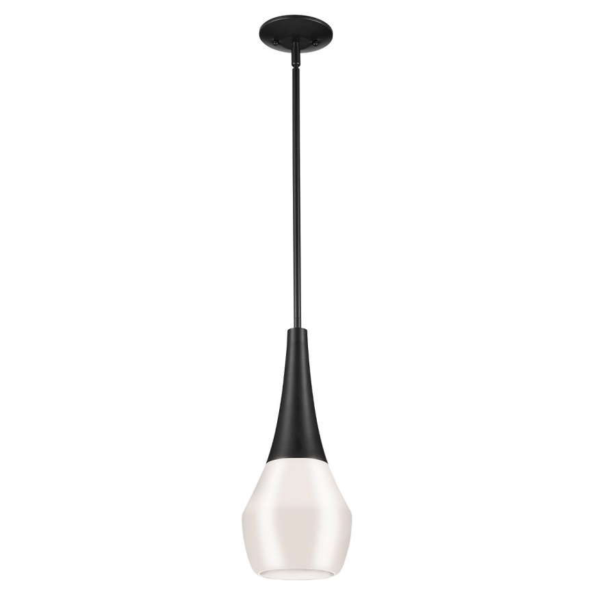 Kichler - Riippuvalaisin varrella DEELA 1xE27/60W/230V halkaisija 17,8 cm musta
