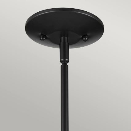 Kichler - Riippuvalaisin varrella DEELA 1xE27/60W/230V halkaisija 17,8 cm musta