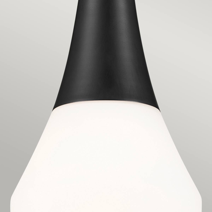 Kichler - Riippuvalaisin varrella DEELA 1xE27/60W/230V halkaisija 17,8 cm musta