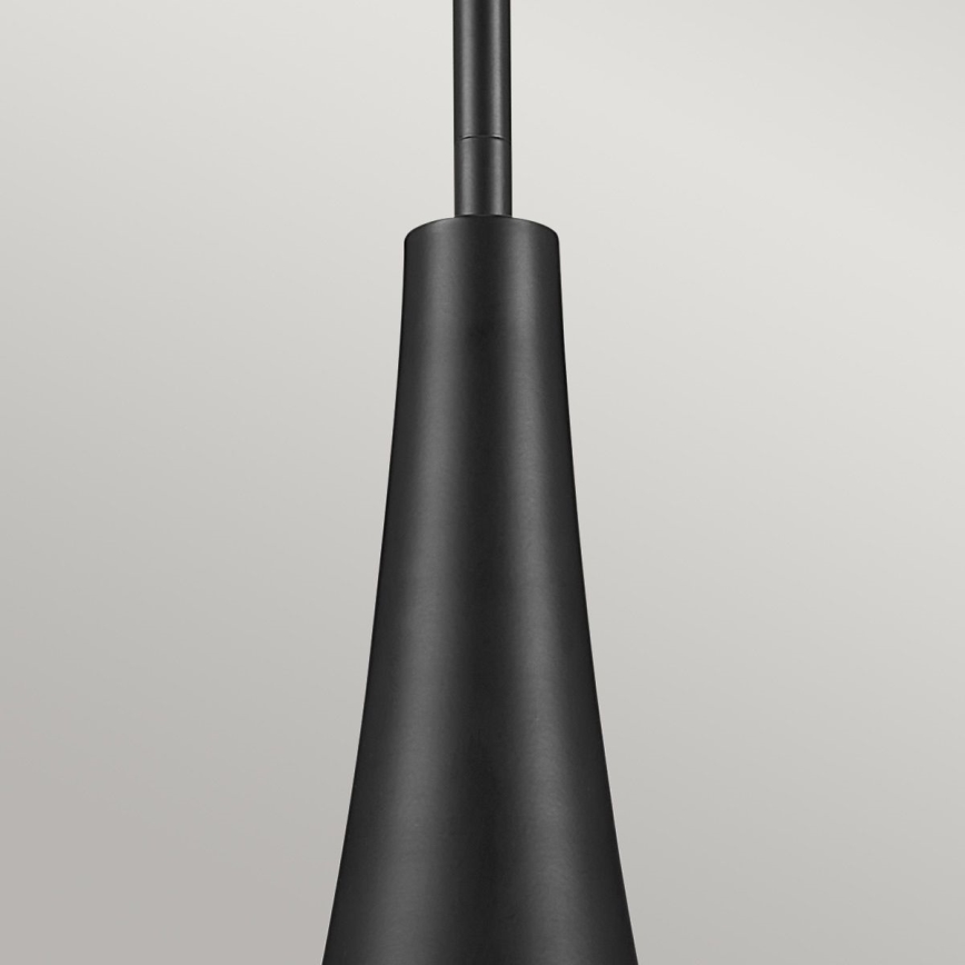 Kichler - Riippuvalaisin varrella DEELA 1xE27/60W/230V halkaisija 17,8 cm musta