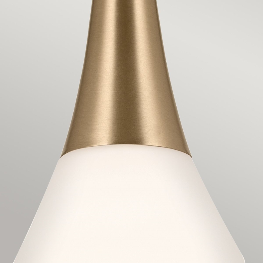 Kichler - Riippukattokruunu DEELA 1xE27/60W/230V halkaisija 17,8 cm messinki