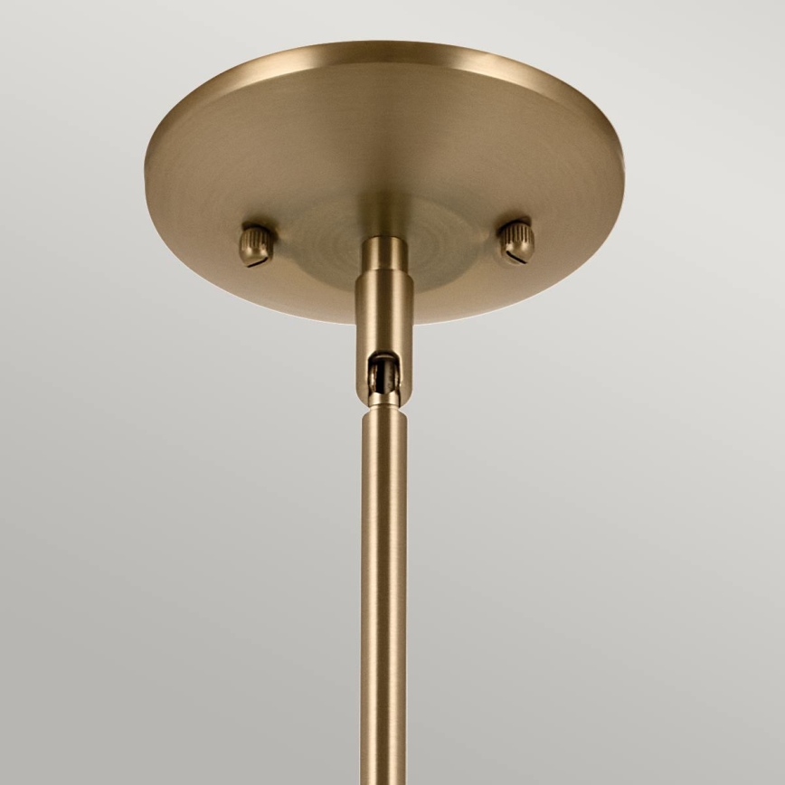 Kichler - Riippukattokruunu DEELA 1xE27/60W/230V halkaisija 17,8 cm messinki