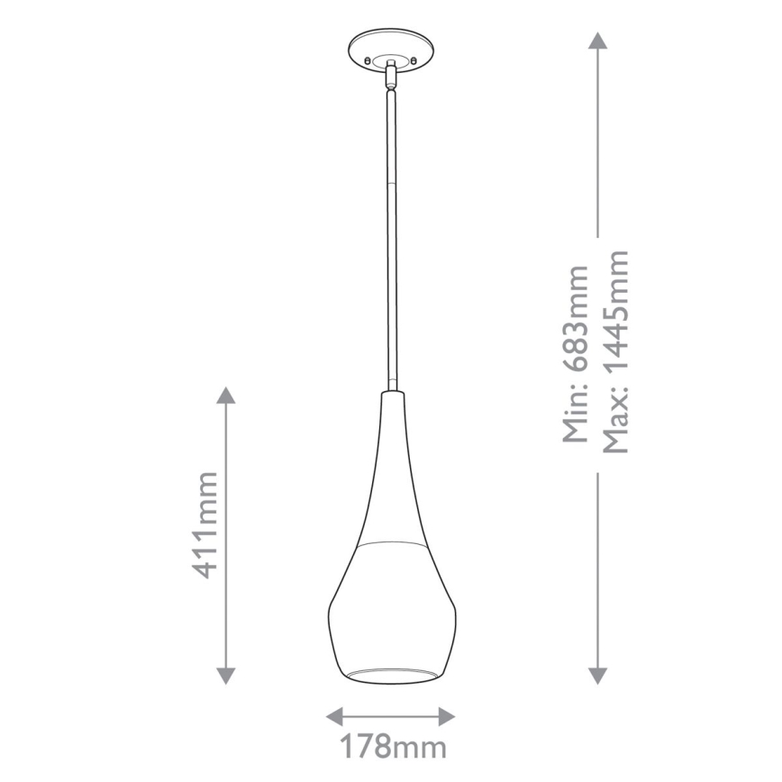Kichler - Riippukattokruunu DEELA 1xE27/60W/230V halkaisija 17,8 cm messinki