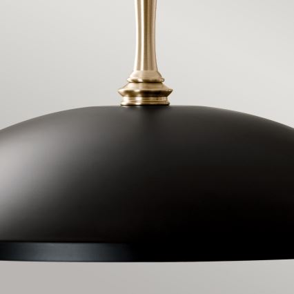 Kichler - Kattokruunu ketjussa DELAROSA 1xE27/60W/230V musta/messinki