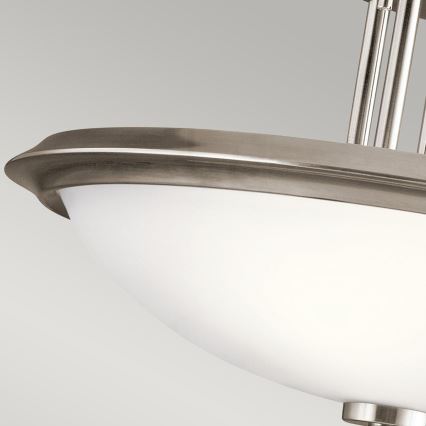 Kichler - Kiinteä kattokruunu DREYFUS 3xE27/60W/230V mattakromi