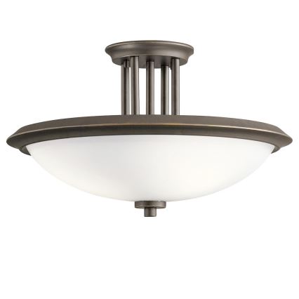 Kichler - Kiinteä kattokruunu DREYFUS 3xE27/60W/230V pronssi
