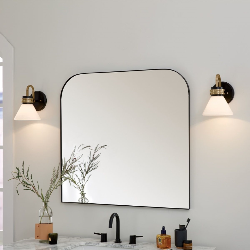 Kichler - LED Seinälamppu kylpyhuoneeseen FARUM 1xG9/3W/230V IP44 musta/messinki