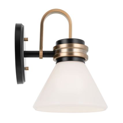 Kichler - LED Seinälamppu kylpyhuoneeseen FARUM 1xG9/3W/230V IP44 musta/messinki