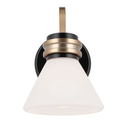 Kichler - LED Seinälamppu kylpyhuoneeseen FARUM 1xG9/3W/230V IP44 musta/messinki