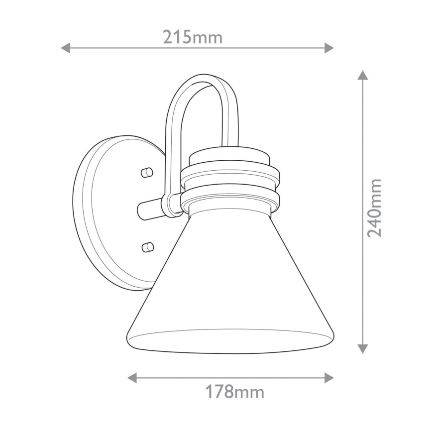 Kichler - LED Seinälamppu kylpyhuoneeseen FARUM 1xG9/3W/230V IP44 musta/messinki