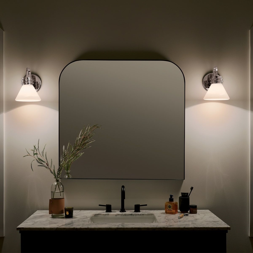 Kichler - LED Seinälamppu kylpyhuoneeseen FARUM 1xG9/3W/230V IP44 kiiltävä kromi