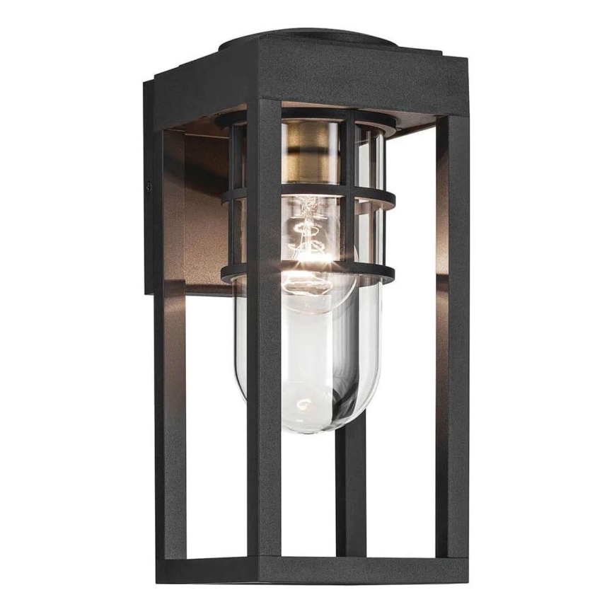 Kichler - Ulkoseinävalaisin HONE S 1xE27/60W/230V IP44 musta