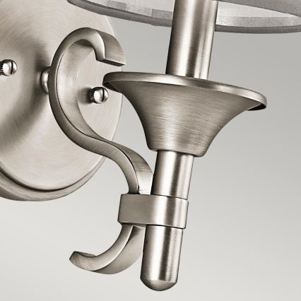 Kichler - LACEY seinävalaisin 1xE14/40W/230V mattakromi