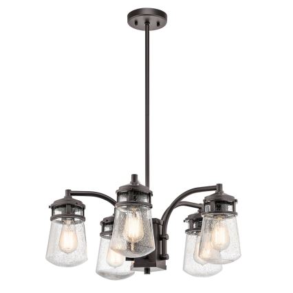 Kichler - Kattokruunu ulkona pylväässä LYNDON 5xE27/60W/230V IP44