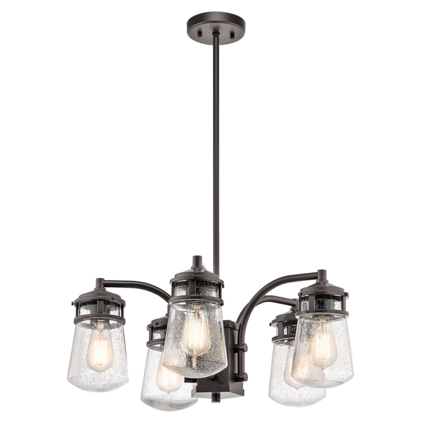 Kichler - Kattokruunu ulkona pylväässä LYNDON 5xE27/60W/230V IP44