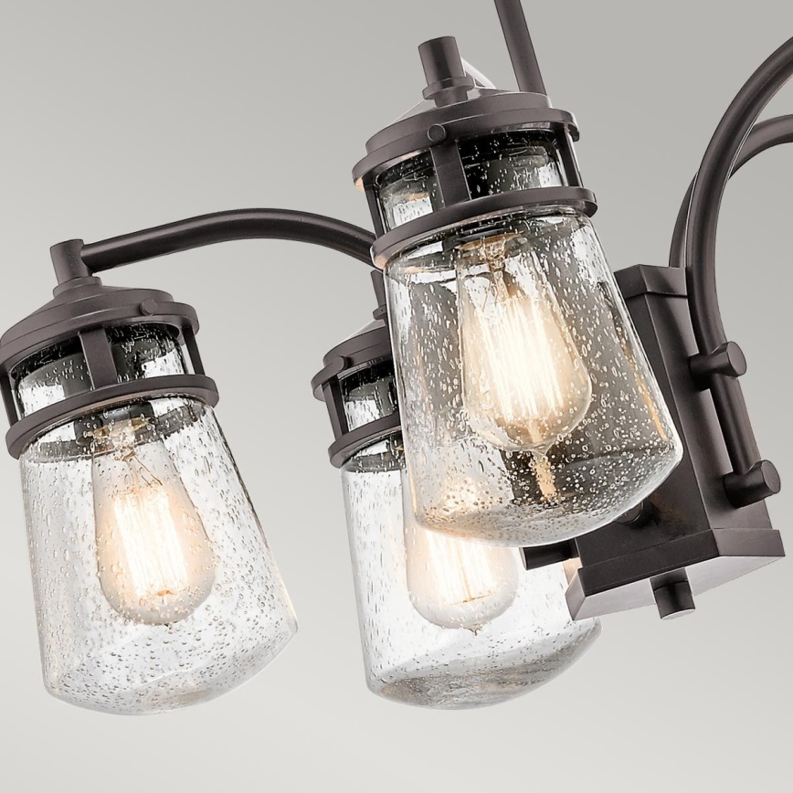 Kichler - Kattokruunu ulkona pylväässä LYNDON 5xE27/60W/230V IP44